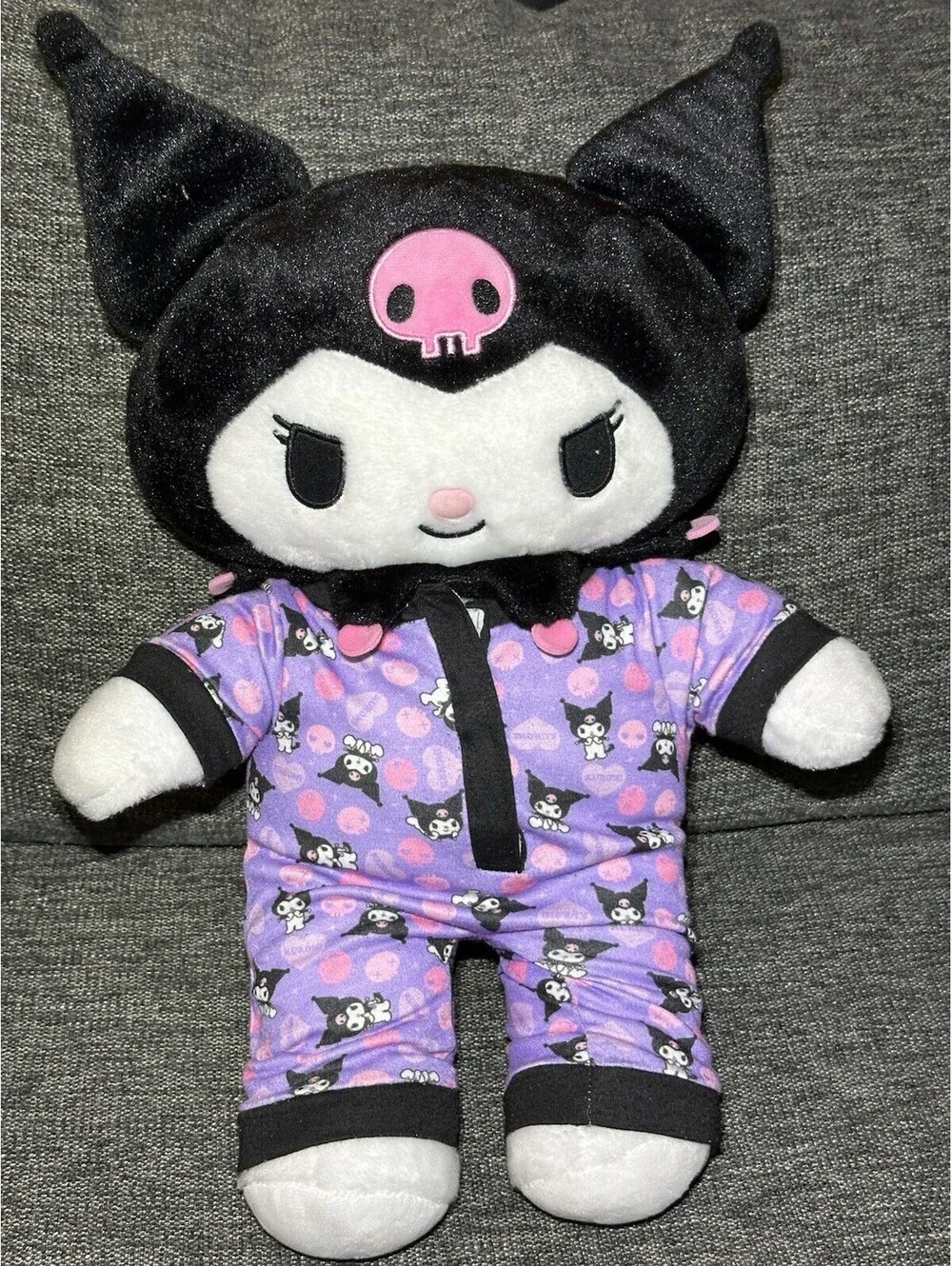 Kuromi Build A Bear BAB Sanrio With Pajamas No Tush Tag 17